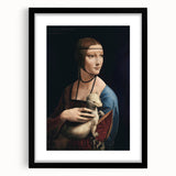 Extra large abstract art print of a colorful, textured depiction of Leonardo da Vinci’s work.