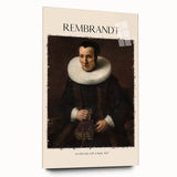 Acrylic print of a Rembrandt-inspired design, featuring muted earth tones, ideal for bedroom or dining room art.