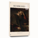 Acrylic print of a Rembrandt-inspired design in earth tones, suited for bedroom or dining room decor.