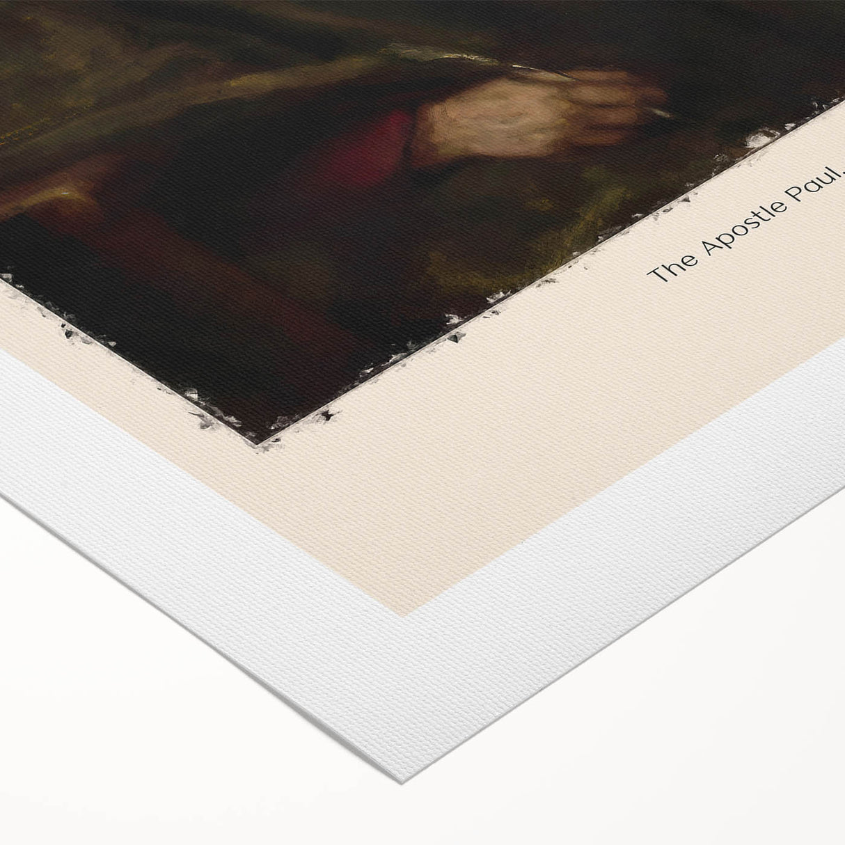 Art deco poster featuring a monochrome Rembrandt design on rolled canvas, suitable for dining room decor.