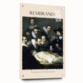 Acrylic print of Rembrandt-inspired artwork, featuring dark earth tones in a classic style.