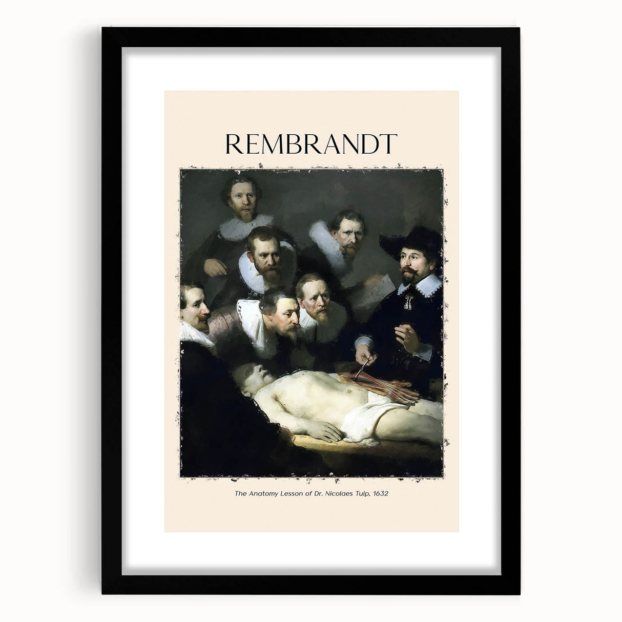 Extra large abstract art print featuring textured, colorful art in a black frame, ideal for living room decor.