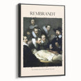 Black and white framed canvas of a vintage landscape painting, ideal for bedroom wall decor.