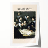 Early Masters' Rembrandt-inspired rolled print featuring subdued floral motifs on a large canvas.