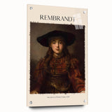 Acrylic print of Rembrandt-inspired artwork, featuring warm earth tones, ideal for dining room decor.