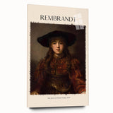 Acrylic print of Rembrandt-inspired artwork in earthy tones, suitable for bedroom or dining room decor.