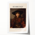Extra large rolled print of a Rembrandt-inspired floral design in muted earth tones, ideal for art wall dining room.