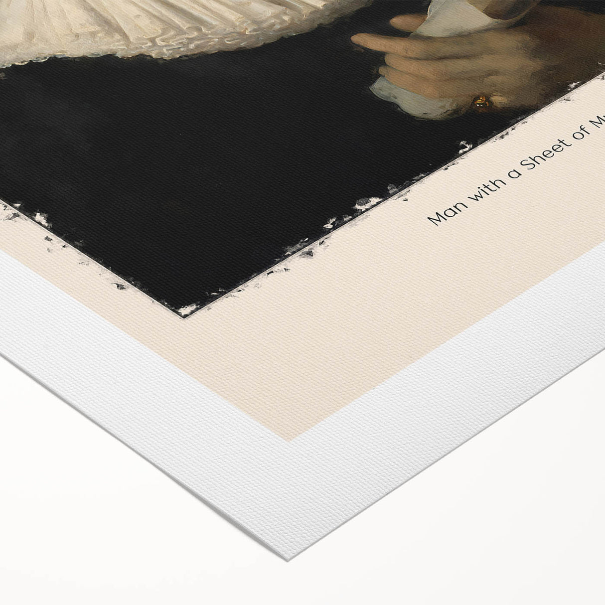 Art deco poster featuring Rembrandt-inspired design on rolled canvas, suited for dining room or bathroom wall art.
