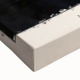 Black and white landscape art painting on stretched canvas, ideal for bedroom wall decor.