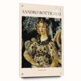 Side view of an acrylic print featuring Sandro Botticelli's Renaissance artwork, ideal for bedroom or dining room decor.
