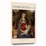Large abstract wall art print of Sandro Botticelli's design on acrylic glass, featuring soft pastel colors.