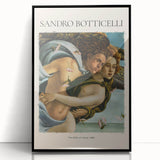 Large abstract wall art featuring mid-century modernist influences, in a black framed acrylic.