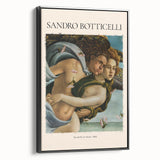 Black and white landscape painting on framed canvas, featuring vintage poster art style, ideal for bedroom wall decor.