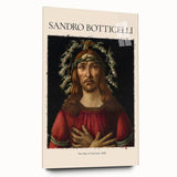 Acrylic print of Sandro Botticelli-inspired large abstract art in soft pastel hues, ideal for bedroom or dining room decor.