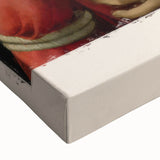 Black and white landscape art painting on stretched canvas, displaying early Renaissance style, ideal for bedroom wall art.