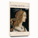 Acrylic print of Sandro Botticelli's artwork, featuring muted earth tones, ideal for dining room decor.