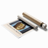 Extra large rolled print of Sandro Botticelli's floral design, featuring soft pastel colors.