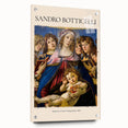 Side view of a Sandro Botticelli-inspired acrylic print featuring Renaissance art, ideal for dining room decor.