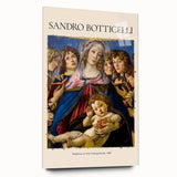 Acrylic print of Sandro Botticelli-inspired large abstract design in muted earth tones, ideal for bedroom or dining room art.