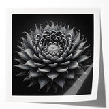 Botanical wall art print showcasing a vibrant cactus design with intricate details and vivid colors, rolled and ready for framing or display. Perfect for nature enthusiasts.