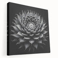 Stretched canvas wall art showcasing vibrant botanical cactus design in a modern aesthetic. Ideal for enhancing home decor with a touch of nature.