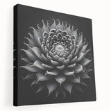 Stretched canvas wall art showcasing vibrant botanical cactus design in a modern aesthetic. Ideal for enhancing home decor with a touch of nature.