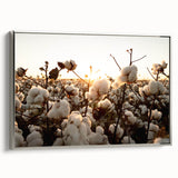 Framed canvas wall art showcasing a botanical flower design in vibrant colors, set against a silver frame, perfect for modern home decor.