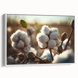 Framed botanical wall art collection featuring a vibrant floral design on cotton canvas, displayed against a white background, ideal for home decor enhancement.