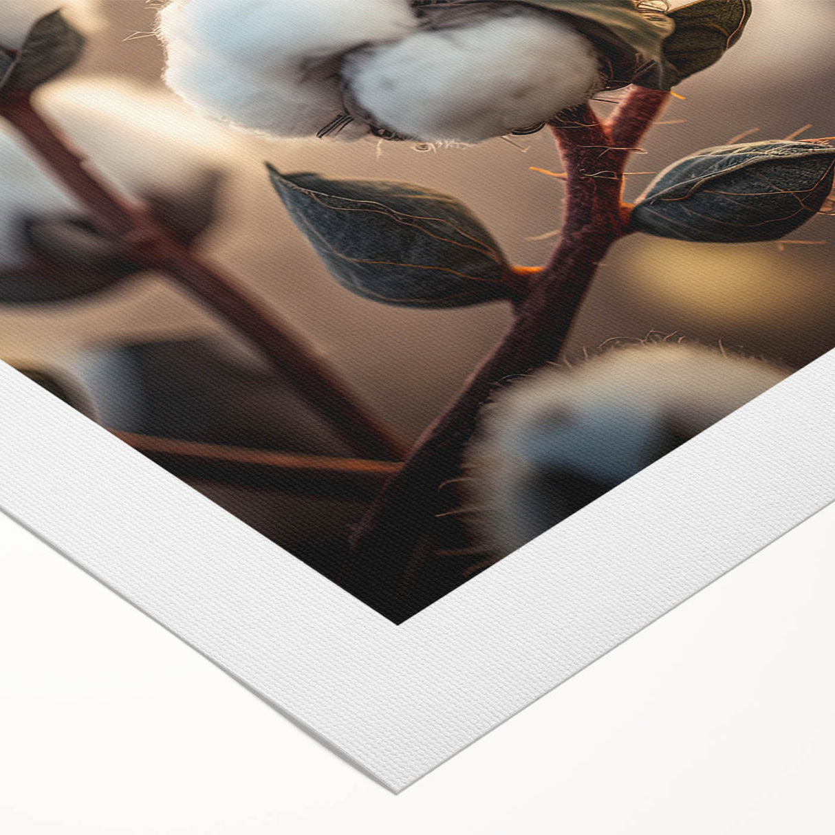 Botanical-themed rolled canvas wall art showcasing an intricate floral design in vibrant colors, perfect for home decor, packaged securely for delivery.