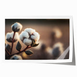 Botanical cotton wall art design showcasing vibrant flowers in a colorful arrangement, rolled and ready for display, perfect for home decor enhancement.