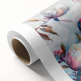 Botanical wall art collection featuring vibrant floral designs on rolled cotton canvas, showcasing intricate details and rich colors, perfect for home decor.