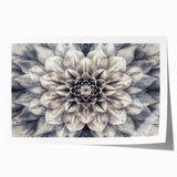 Botanical dahlia wall art design featuring vibrant pink and yellow flowers on a soft cream background, ideal for home decor or floral-themed interiors.