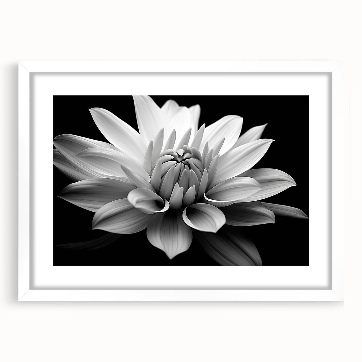 Framed botanical wall art featuring a delicate daisy design with a white mat, showcasing vibrant colors that enhance any home decor. Ideal for nature lovers.