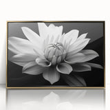 Framed botanical wall art featuring a vibrant daisy design with a gold-acrylic finish, perfect for adding a touch of nature-inspired elegance to modern decor.