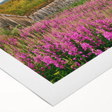 Vibrant rolled canvas showcasing a botanical fireweed design, featuring rich colors and intricate details, perfect for home decor or art collections.