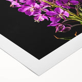 Vibrant botanical wall art featuring a fireweed design on rolled canvas, showcasing rich colors and intricate details, perfect for home decor enhancement.