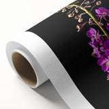 Vibrant botanical wall art featuring fireweed flowers in shades of pink and green, printed on rolled canvas, ideal for home decor and nature enthusiasts.