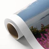 Vibrant rolled canvas art showcasing a botanical fireweed design with intricate floral details, ideal for home decor. Features rich colors and a textured finish.