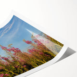 Vibrant botanical wall art featuring a detailed fireweed design in rich colors, printed on high-quality paper, showcasing natural beauty and elegance. Perfect for home decor.