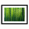 Framed wall art featuring a botanical forest design with vibrant flowers and trees, set in a sleek black frame, showcasing nature's beauty in a modern aesthetic. Ideal for enhancing home decor.
