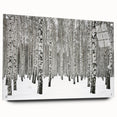Acrylic wall art featuring a botanical forest design, showcasing vibrant flowers and trees, displayed in a side view with pins for easy mounting.