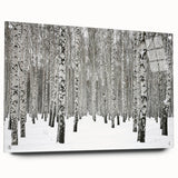 Acrylic wall art featuring a botanical forest design, showcasing vibrant flowers and trees, displayed in a side view with pins for easy mounting.