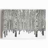 Stretched canvas wall art showcasing a vibrant botanical forest design with colorful flowers and trees, perfect for home decor, enhancing natural aesthetics. This artwork brings a touch of nature indoors, ideal for living rooms or offices.