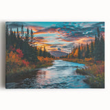 Botanical wall art canvas showcasing a vibrant forest tree design, ideal for home decor. Features rich green tones and intricate details, perfect for nature lovers.