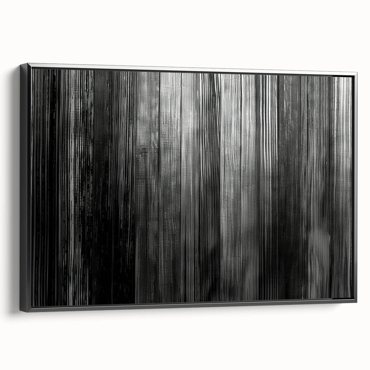 Framed wall art featuring a botanical forest design with vibrant flowers and trees, presented in a sleek black frame. Ideal for nature-inspired decor.