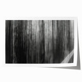 Botanical wall art print showcasing a vibrant forest of trees and colorful flowers, rolled for easy packaging and display, perfect for nature-inspired decor.