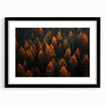 Botanical forest trees wall art collection in a sleek black frame with matting, showcasing vibrant floral designs that enhance modern decor. Perfect for nature lovers.