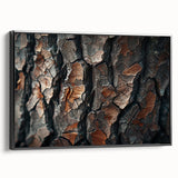 Framed wall art featuring a botanical forest design with colorful flowers and trees, displayed in a black frame, ideal for enhancing interior decor.