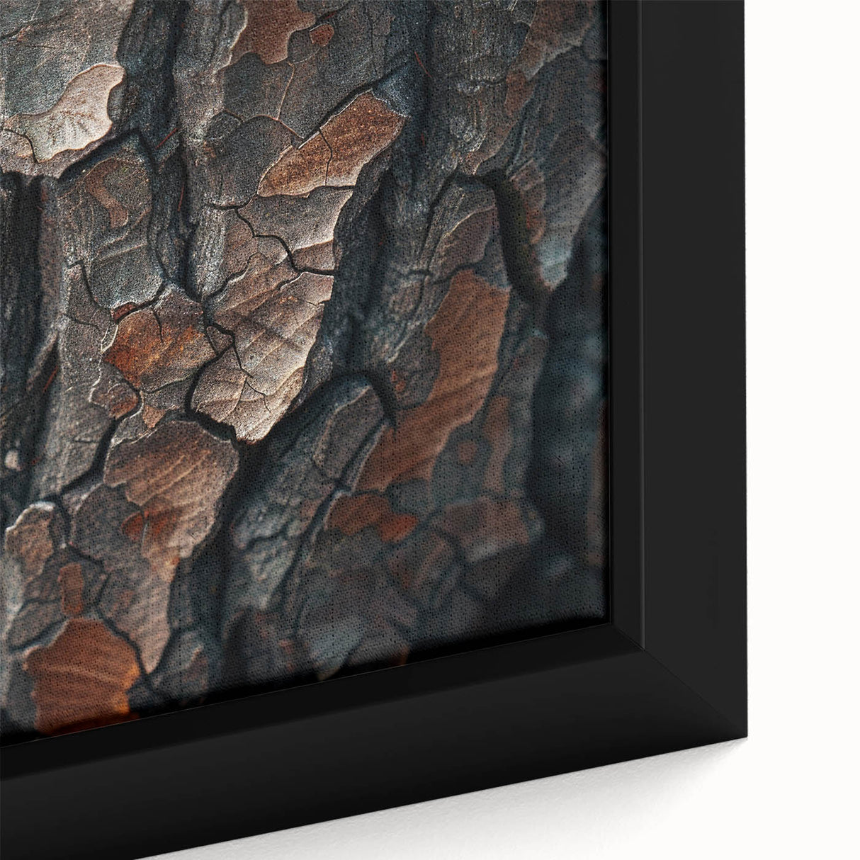 Framed canvas wall art showcasing a vibrant botanical forest design with various colorful flowers and trees, ideal for enhancing home decor and creating a tranquil atmosphere.