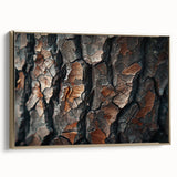 Framed canvas wall art showcasing a botanical forest design with vibrant flowers and trees, featuring a gold frame for an elegant touch, perfect for home decor.